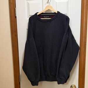 Perry Ellis Men's Charcoal Crewneck Sweater